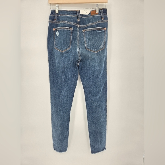 Judy Blue High Waist Skinny Fit Distressed Blue Jeans New Size 28 - Picture 8 of 12